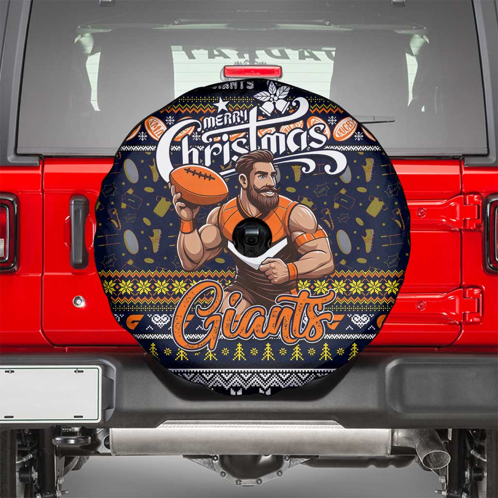 Giants Football Xmas Spare Tire Cover Australia AFL Mascot