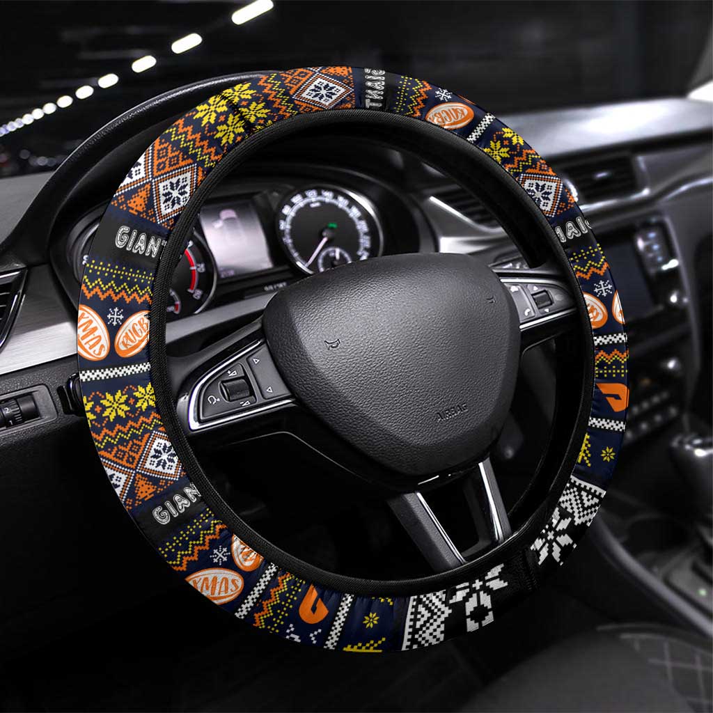 Giants Football Xmas Steering Wheel Cover Australia AFL Mascot