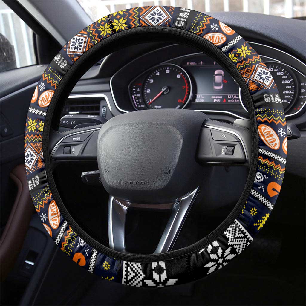 Giants Football Xmas Steering Wheel Cover Australia AFL Mascot