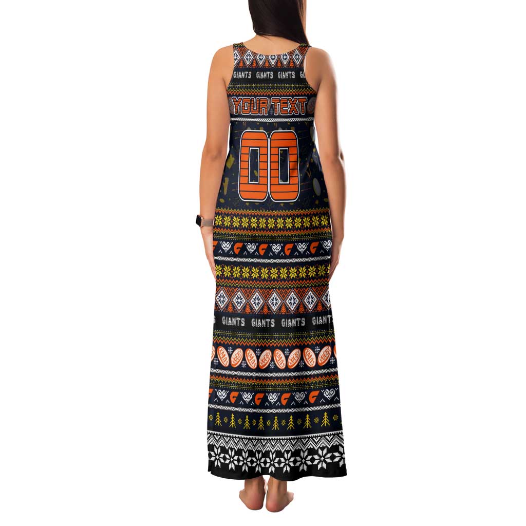 Personalized Giants Rugby Xmas Tank Maxi Dress Australia AFL Mascot
