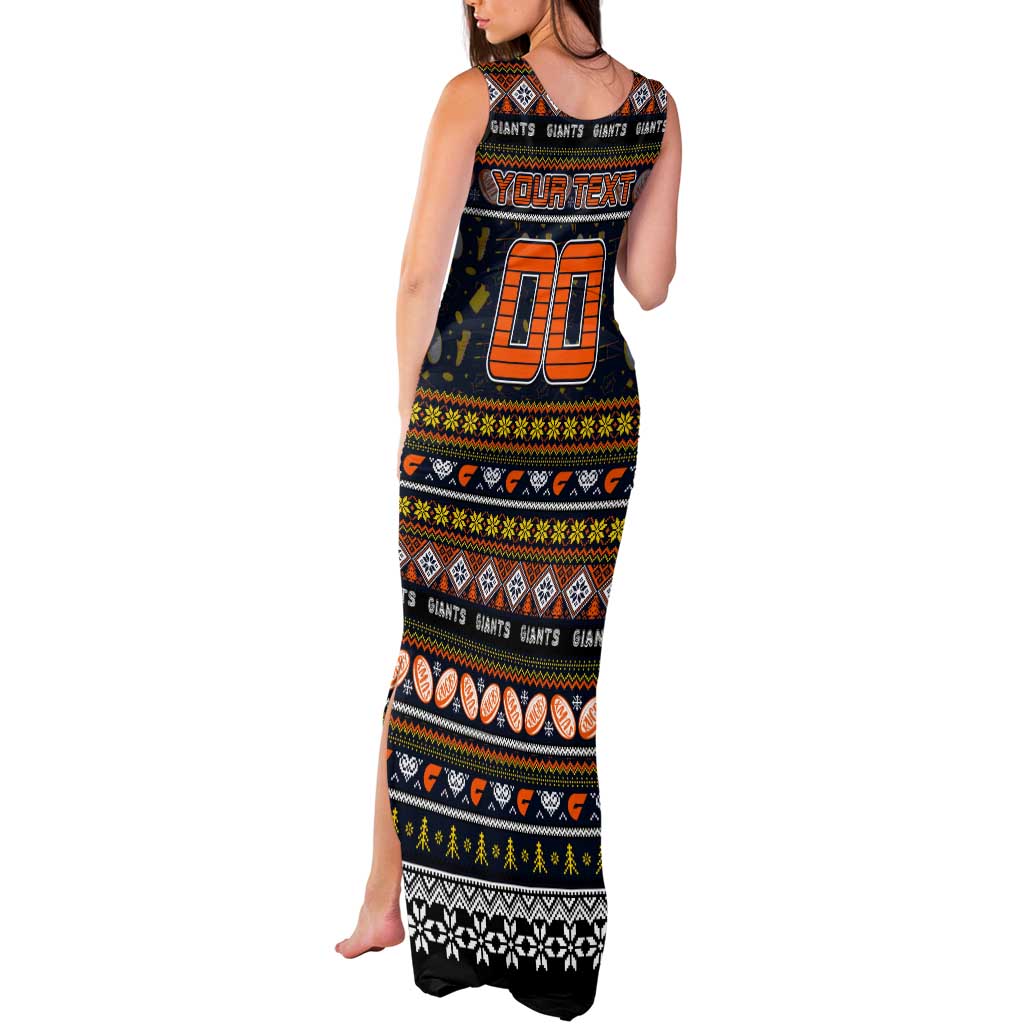 Personalized Giants Rugby Xmas Tank Maxi Dress Australia AFL Mascot