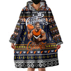 Personalized Giants Rugby Xmas Wearable Blanket Hoodie Australia AFL Mascot
