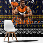Giants Football Xmas Window Curtain Australia AFL Mascot