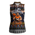 Personalized Giants Rugby Xmas Women Sleeveless Polo Shirt Australia AFL Mascot