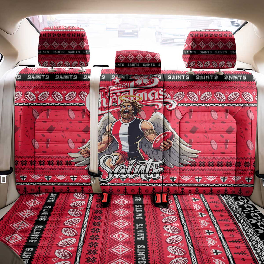 Saints Football Xmas Back Car Seat Cover Australia AFL Mascot