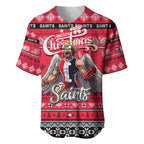 Personalized Saints Rugby Xmas Baseball Jersey Australia AFL Mascot