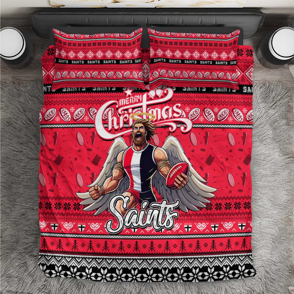 Saints Football Xmas Bedding Set Australia AFL Mascot