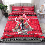 Saints Football Xmas Bedding Set Australia AFL Mascot
