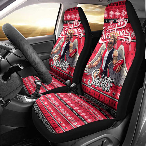 Saints Football Xmas Car Seat Cover Australia AFL Mascot