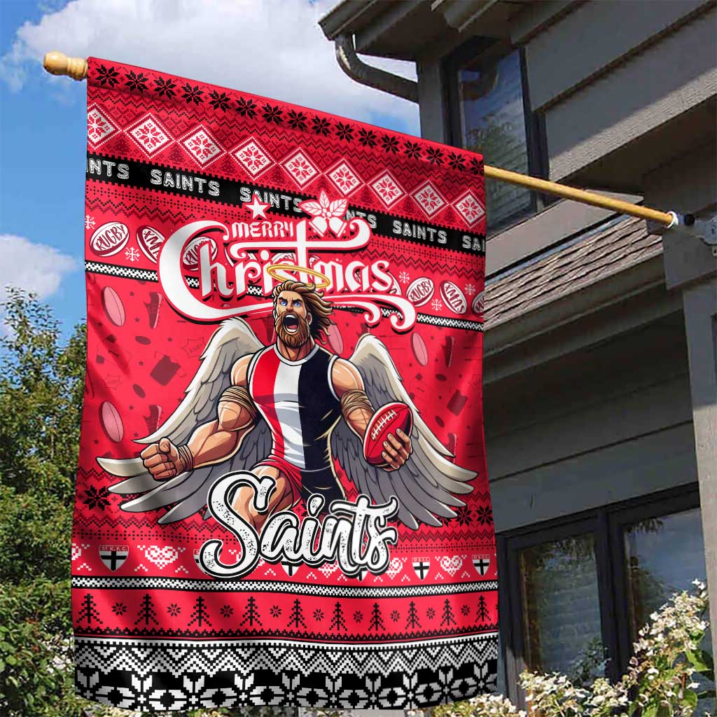 Saints Football Xmas Garden Flag Australia AFL Mascot