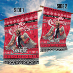 Saints Football Xmas Garden Flag Australia AFL Mascot
