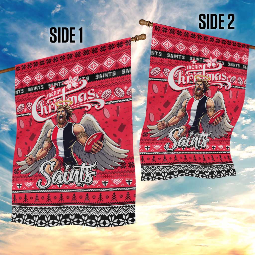 Saints Football Xmas Garden Flag Australia AFL Mascot