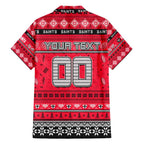 Personalized Saints Rugby Xmas Hawaiian Shirt Australia AFL Mascot