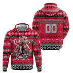 Personalized Saints Rugby Xmas Hoodie Australia AFL Mascot