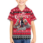 Personalized Saints Rugby Xmas Kid Hawaiian Shirt Australia AFL Mascot