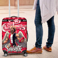 Saints Football Xmas Luggage Cover Australia AFL Mascot