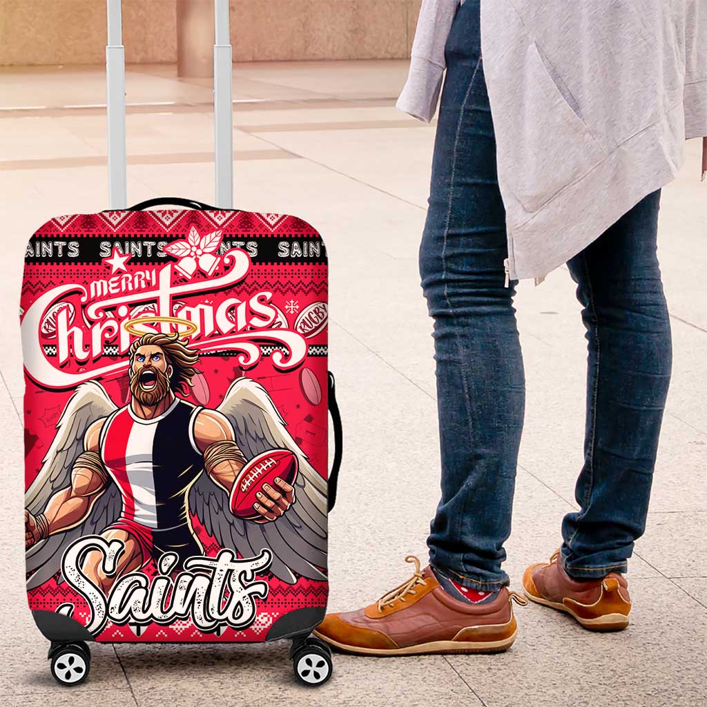 Saints Football Xmas Luggage Cover Australia AFL Mascot