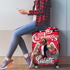 Saints Football Xmas Luggage Cover Australia AFL Mascot