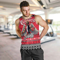 Personalized Saints Rugby Xmas Men Tank Top Australia AFL Mascot