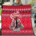 Saints Football Xmas Quilt Australia AFL Mascot