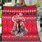 Saints Football Xmas Quilt Australia AFL Mascot