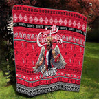 Saints Football Xmas Quilt Australia AFL Mascot