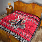 Saints Football Xmas Quilt Australia AFL Mascot