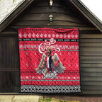 Saints Football Xmas Quilt Australia AFL Mascot