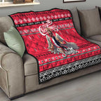 Saints Football Xmas Quilt Australia AFL Mascot