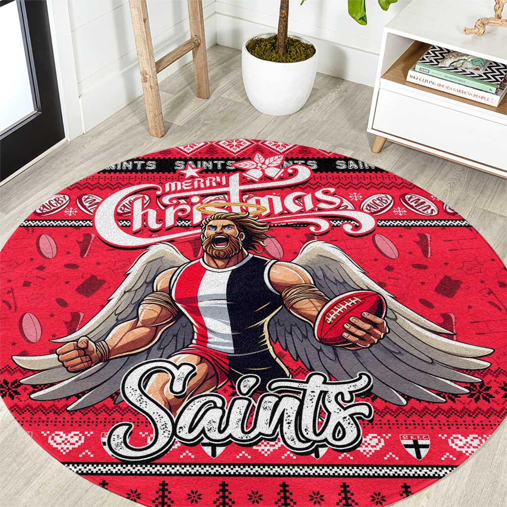Saints Football Xmas Round Carpet Australia AFL Mascot