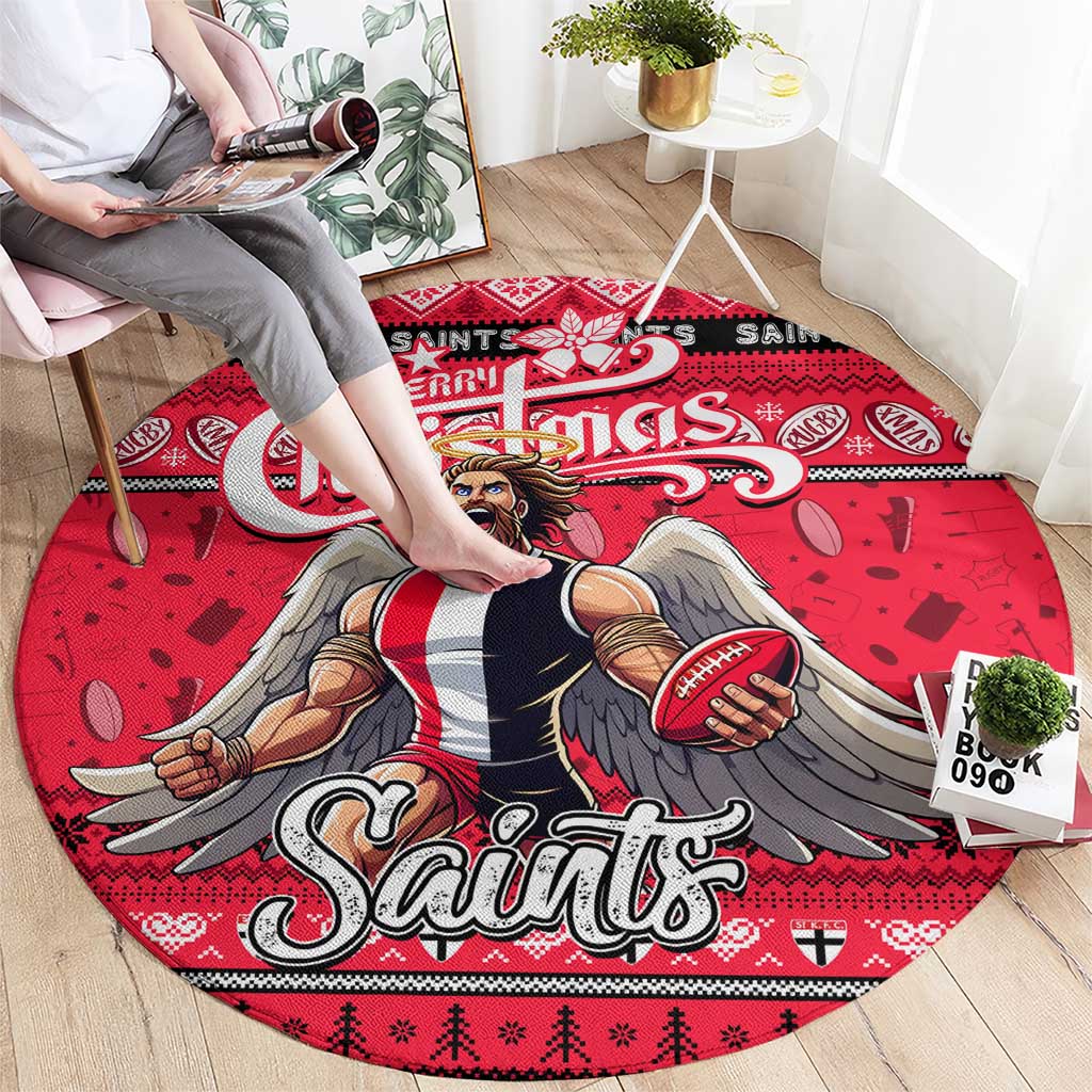 Saints Football Xmas Round Carpet Australia AFL Mascot