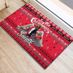 Saints Football Xmas Rubber Doormat Australia AFL Mascot