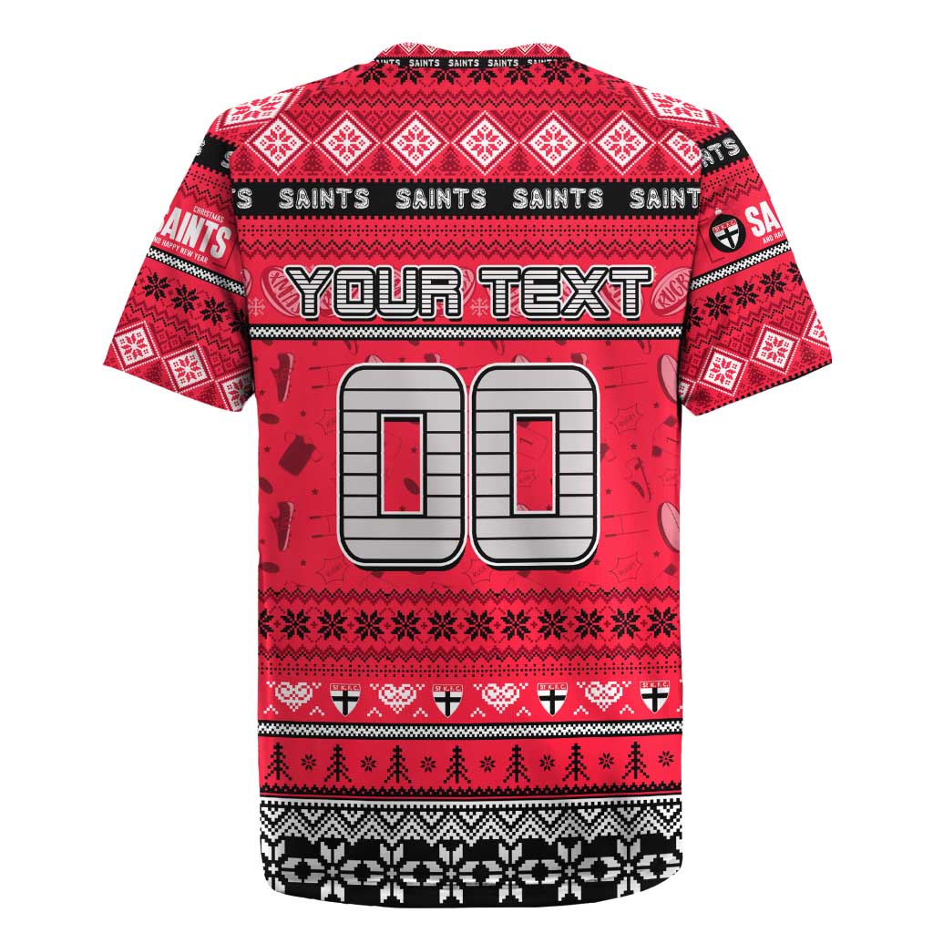 Personalized Saints Rugby Xmas Rugby Jersey Australia AFL Mascot