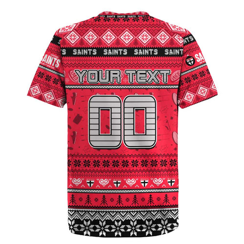 Personalized Saints Rugby Xmas Rugby Jersey Australia AFL Mascot