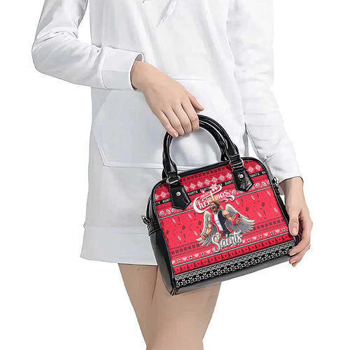 Saints Football Xmas Shoulder Handbag Australia AFL Mascot