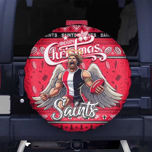 Saints Football Xmas Spare Tire Cover Australia AFL Mascot