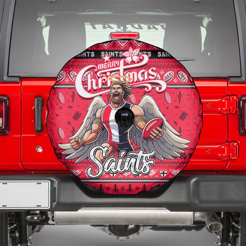 Saints Football Xmas Spare Tire Cover Australia AFL Mascot