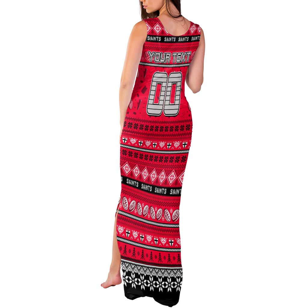 Personalized Saints Rugby Xmas Tank Maxi Dress Australia AFL Mascot