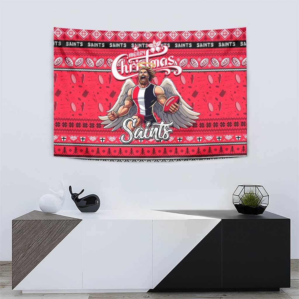 Saints Football Xmas Tapestry Australia AFL Mascot