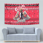 Saints Football Xmas Tapestry Australia AFL Mascot