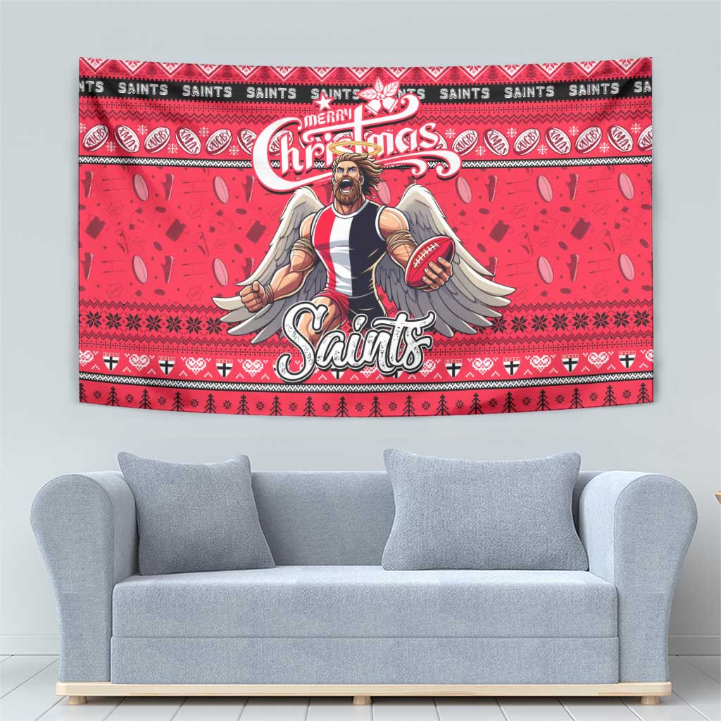 Saints Football Xmas Tapestry Australia AFL Mascot