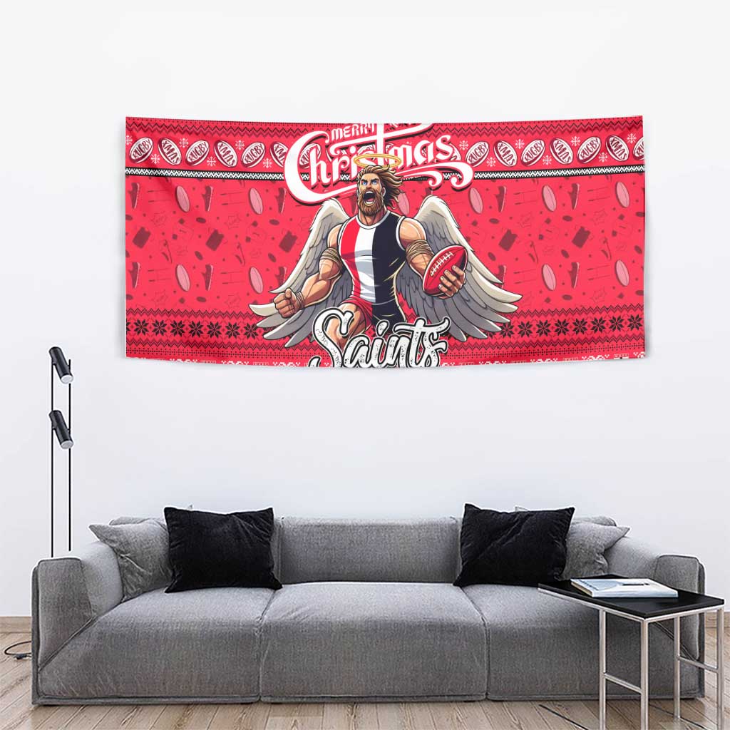 Saints Football Xmas Tapestry Australia AFL Mascot