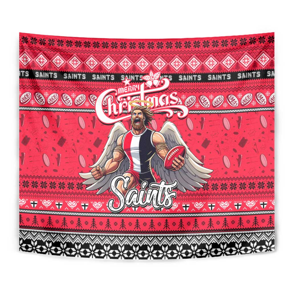 Saints Football Xmas Tapestry Australia AFL Mascot