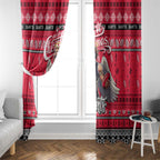 Saints Football Xmas Window Curtain Australia AFL Mascot