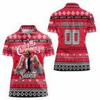 Personalized Saints Rugby Xmas Women Polo Shirt Australia AFL Mascot