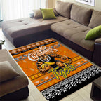 Tigers Football Xmas Area Rug Australia AFL Mascot