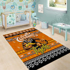 Tigers Football Xmas Area Rug Australia AFL Mascot