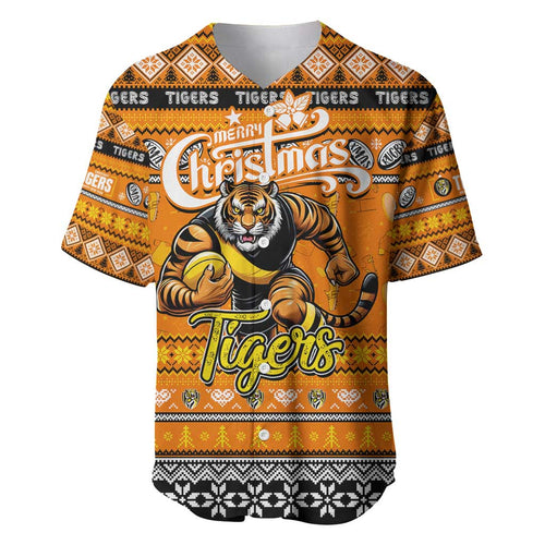Personalized Tigers Rugby Xmas Baseball Jersey Australia AFL Mascot