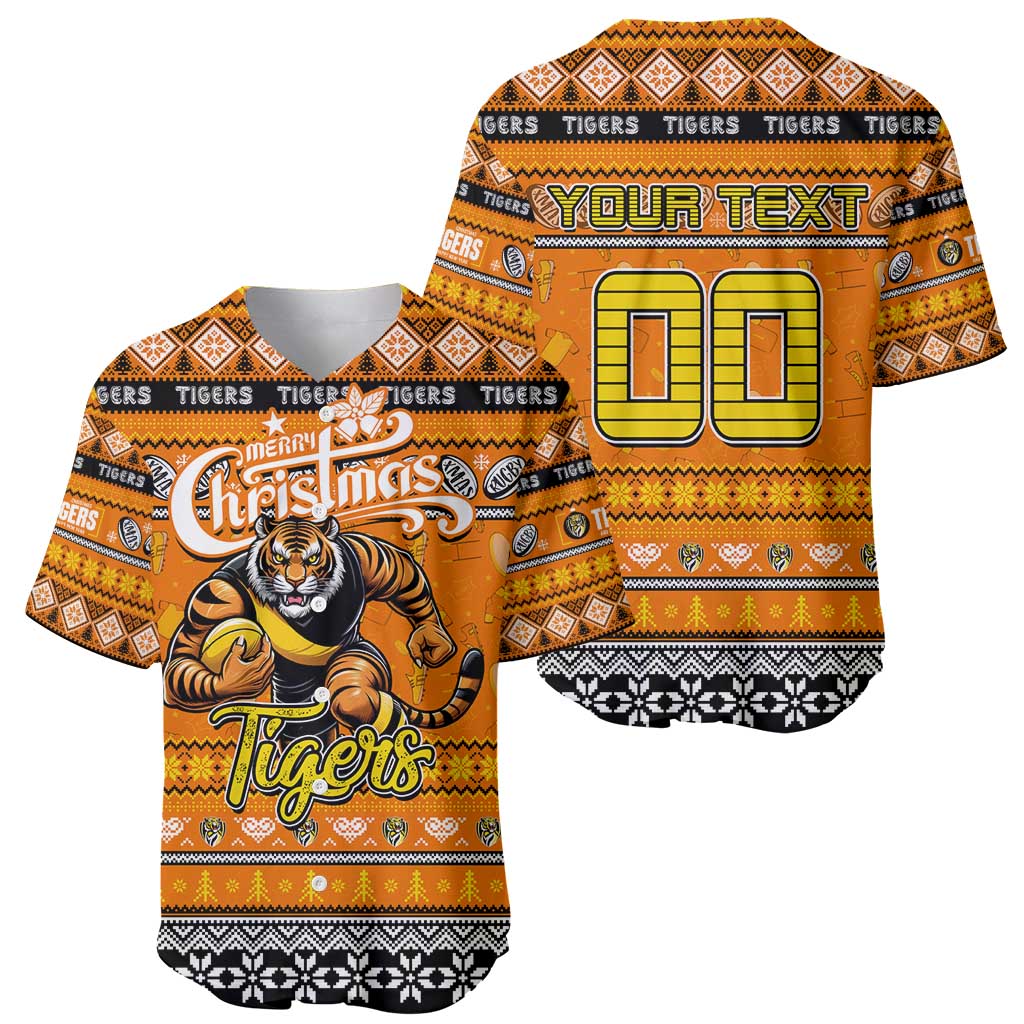 Personalized Tigers Rugby Xmas Baseball Jersey Australia AFL Mascot