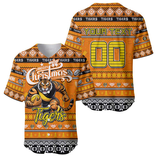 Personalized Tigers Rugby Xmas Baseball Jersey Australia AFL Mascot